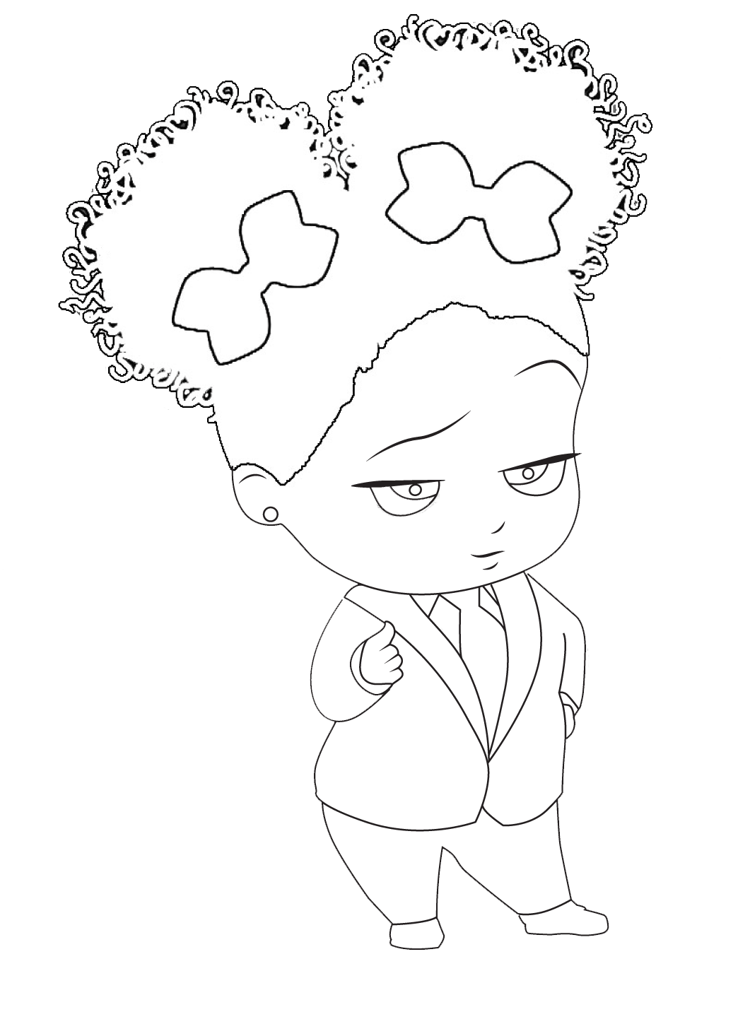 Girl Boss Baby Coloring Pages Free Printable