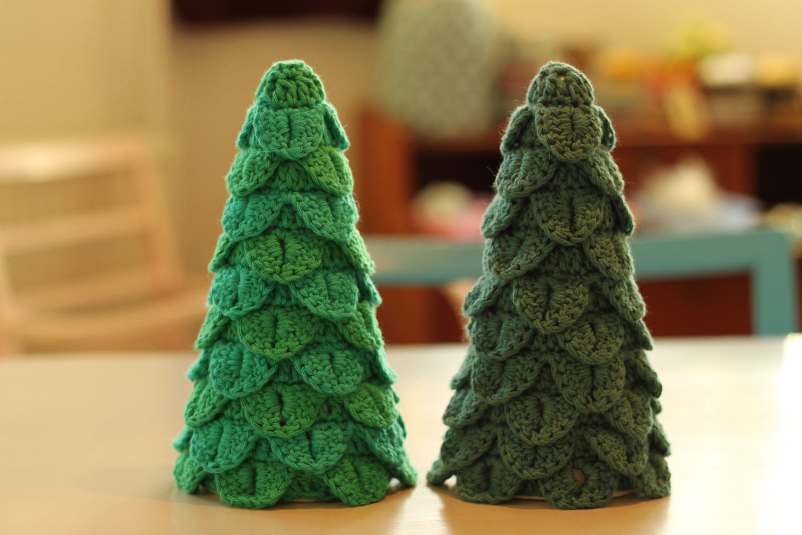 1. søndag-i-advents-DIY: Hæklede juletræer