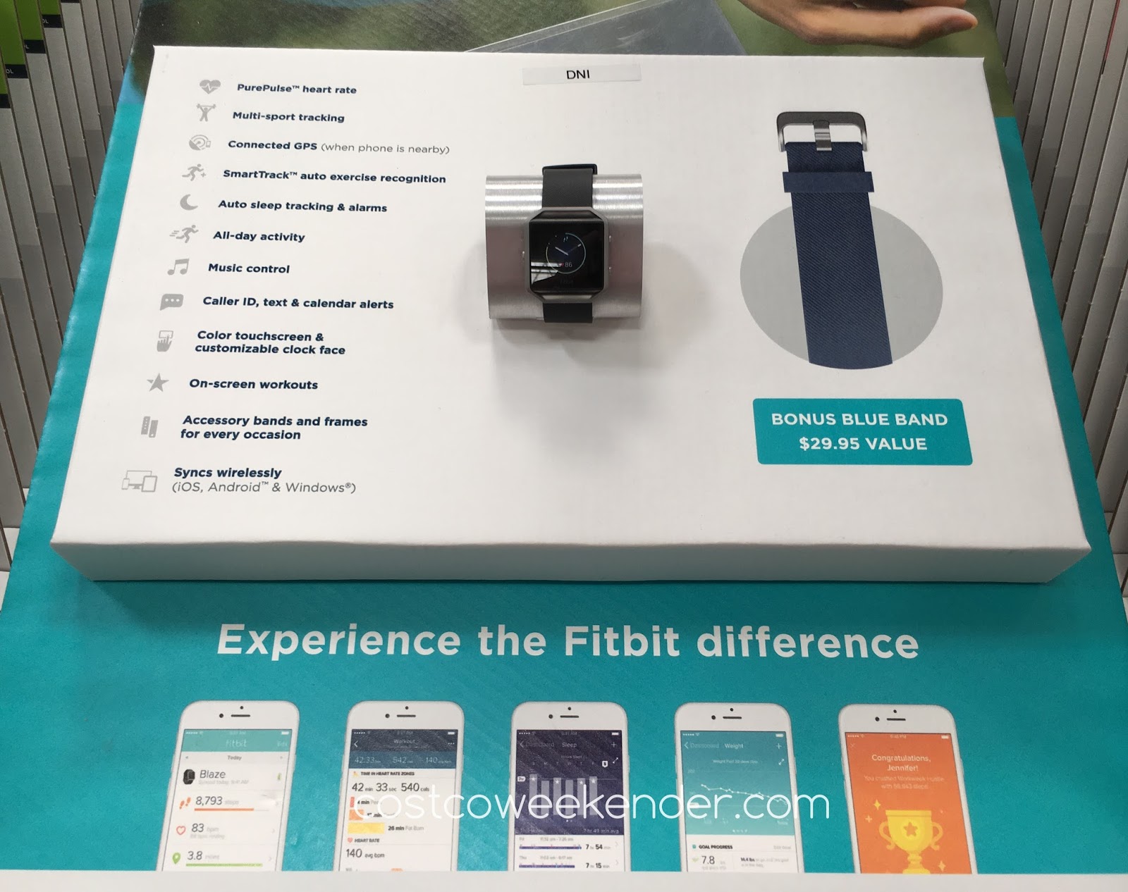 Fitbit Blaze Smart Fitness Activity Watch Costco Weekender