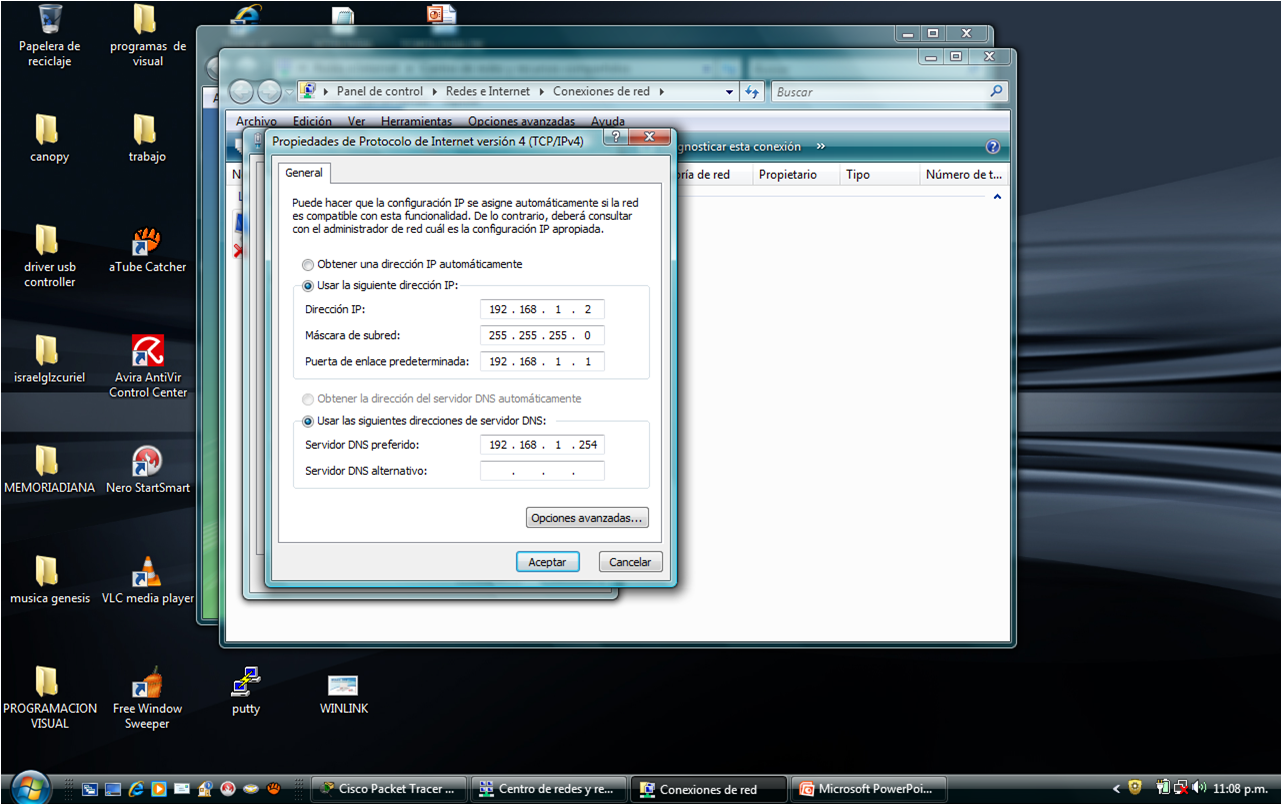 INGENIERIA DE E INFORMATICA CONFIGURACION BASICA DE
