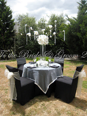 ivory organza overlays black fitted chair covers ivory organza bows