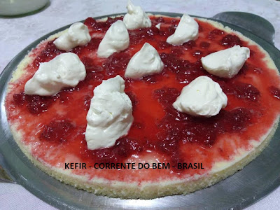 CHEESECAKE COM KEFIR DE LEITE ( SEM BASE DE BISCOITO) CHEESECAKE COM KEFIR DE LEITE ( SEM BASE DE BISCOITO)
