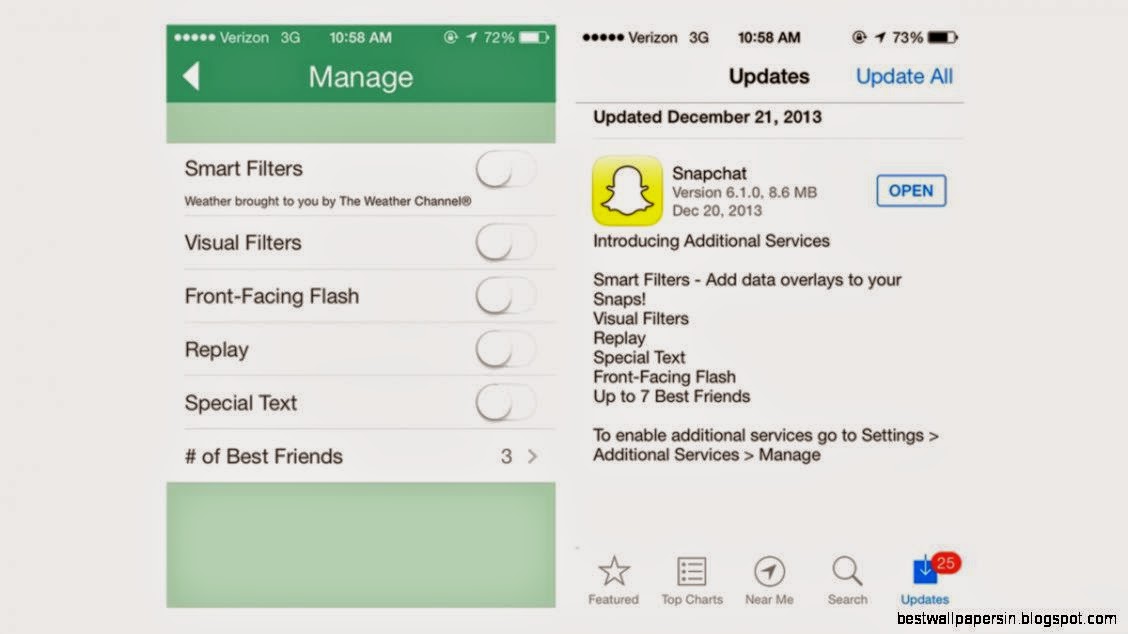 Snapchat Update Appstore