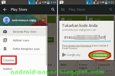 cara redeem kode kupon play store di Indonesia