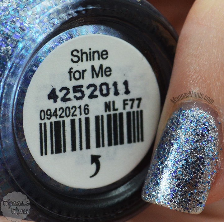 OPI shine for me, a shimmering silver nail polish from the 50 shades of grey collection