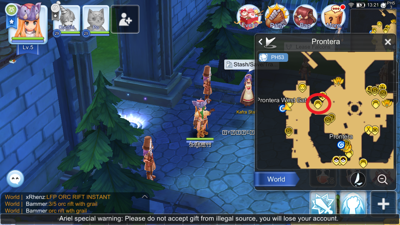 Ragnarok Eternal Love PH How to add locations in Kafra Transport