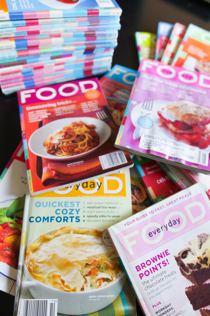 How to Organize Your Old Martha Stewart Everyday Food Magazines