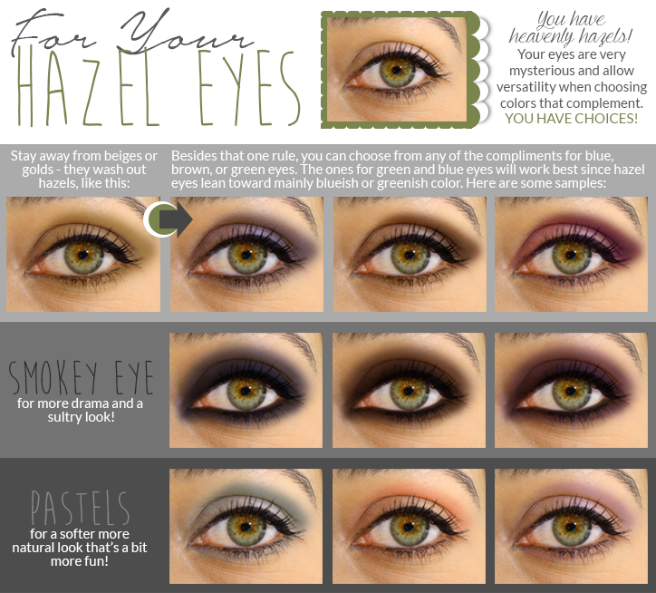 simple makeup for hazel eyes