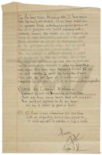 2Pac Prison Confession Letter To Madonna Reveals He Broke Up With Her ...