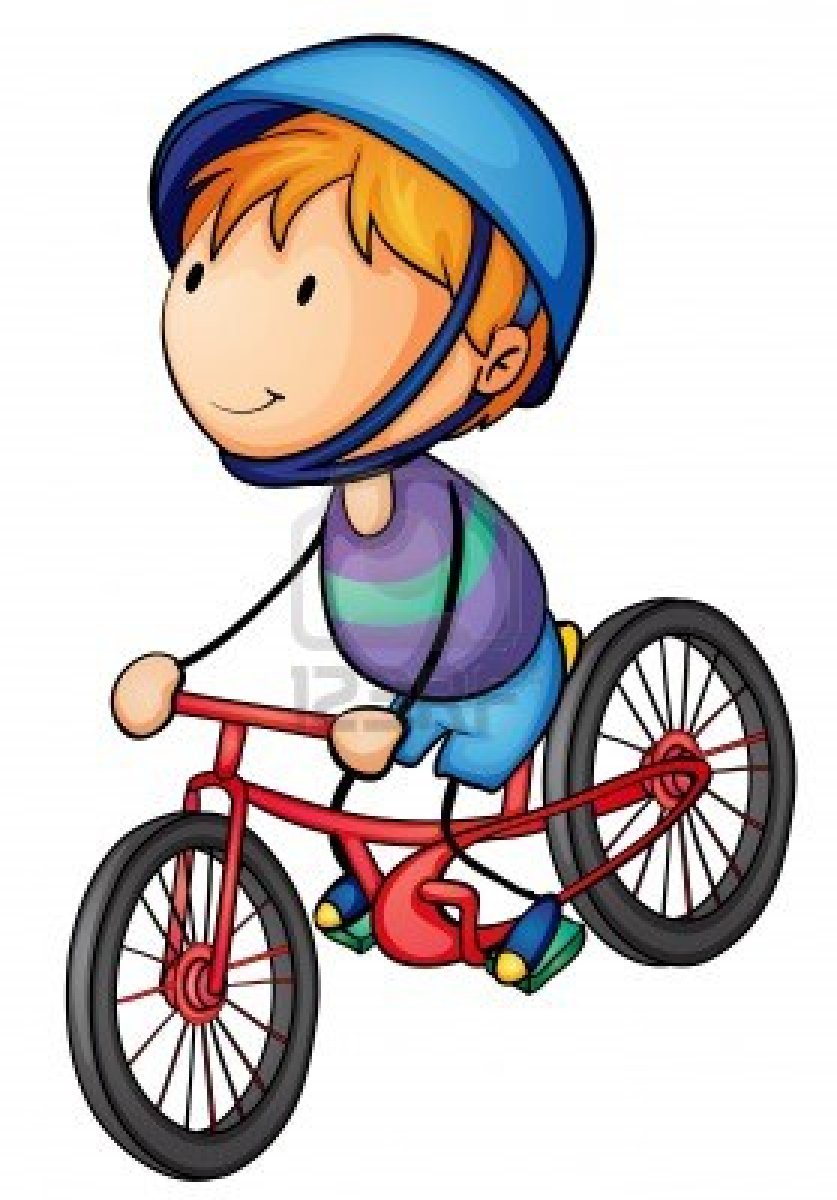 clipart boy on bike - photo #24