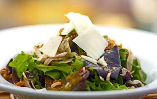 Arugula Salad with Fig Balsamic & Spiced Walnuts- Wine Country Trattoria