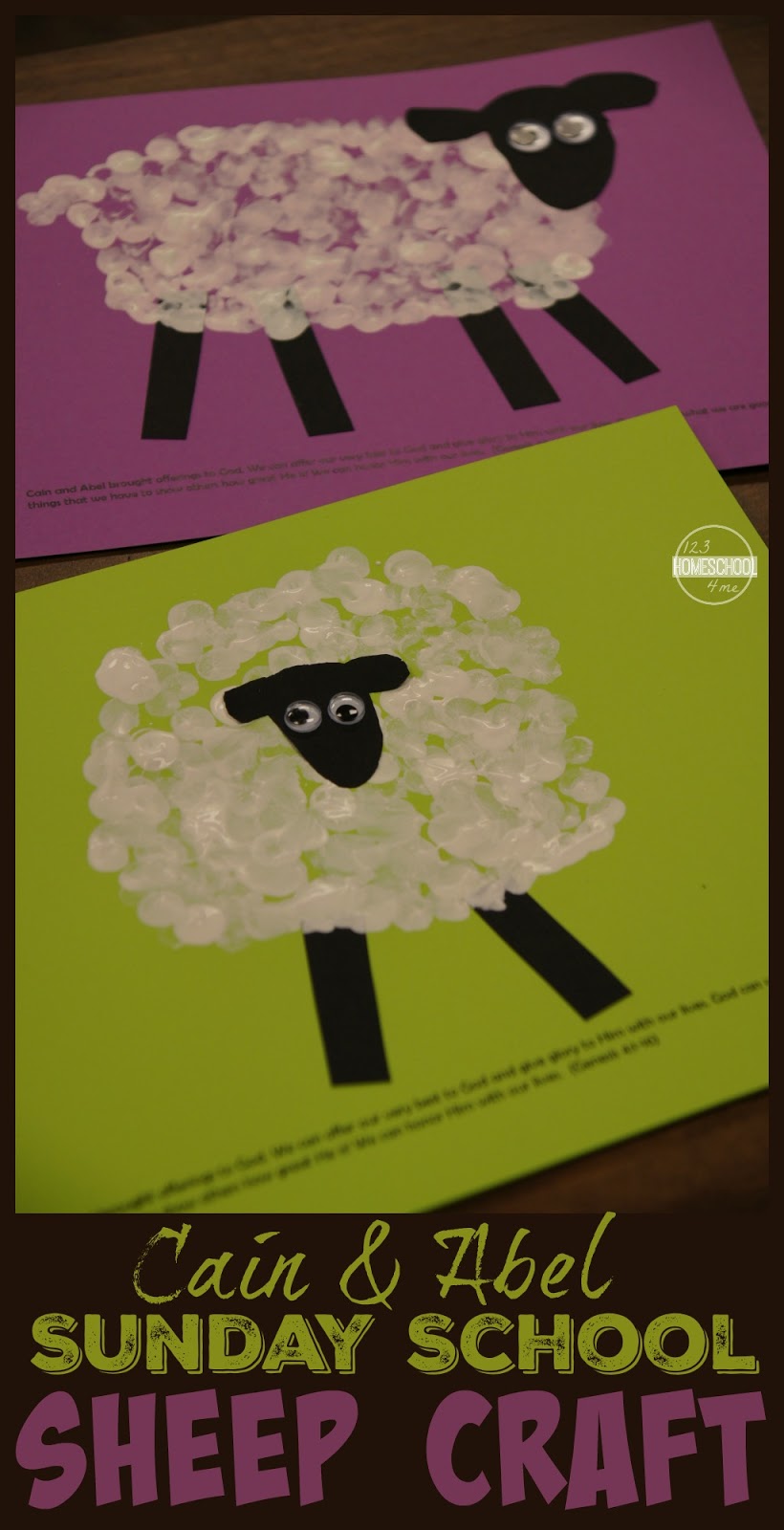 Cain & Abel Bible Sheep Craft