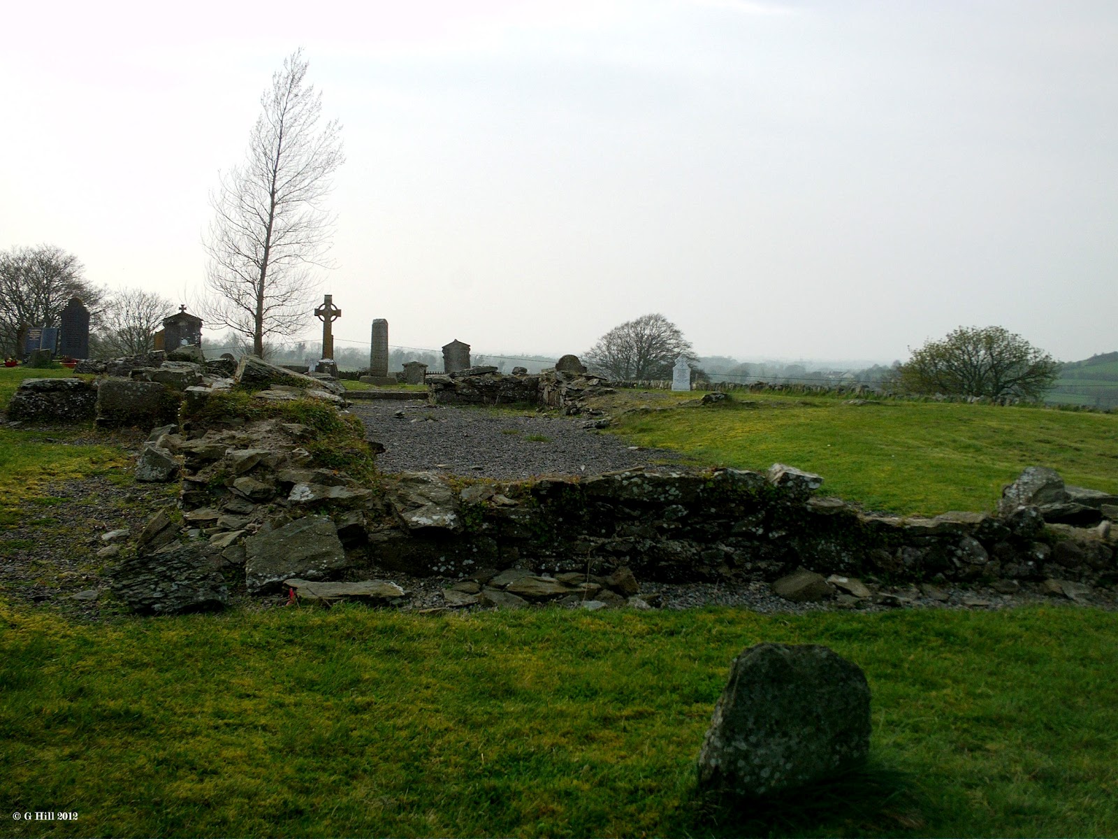 Ireland In Ruins Old Kilcullen Round Tower & Church Co Kildare