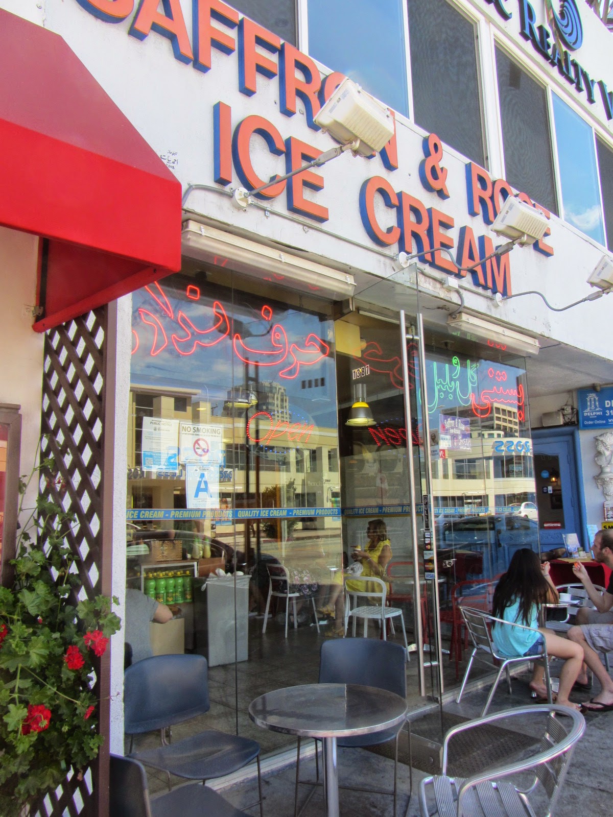 Los Angeles Saffron & Rose Ice Cream