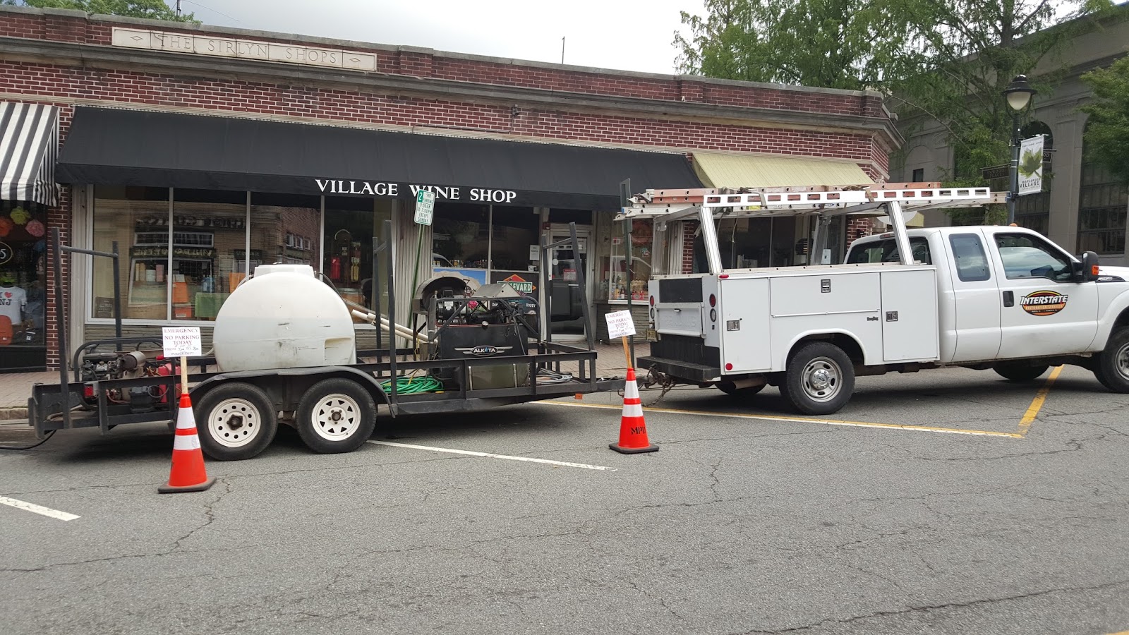 MOST OF MAPLEWOOD AVENUE VILLAGE PARKING BLOCKED