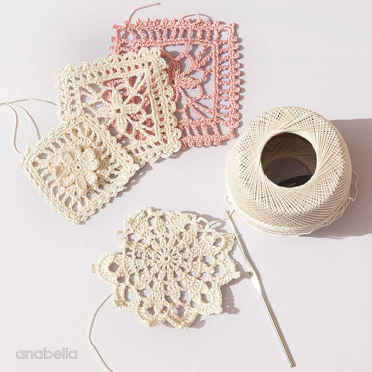 Trying new crochet lace motifs