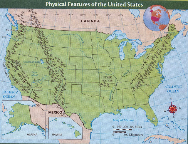 Esprit de Corps in Four Mrs Ginn 39 s - Physical Features Of The United States