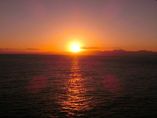 江の島夕陽