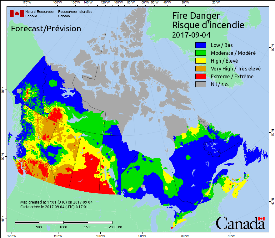 Map Of Canada Forest Fires - Maps of the World