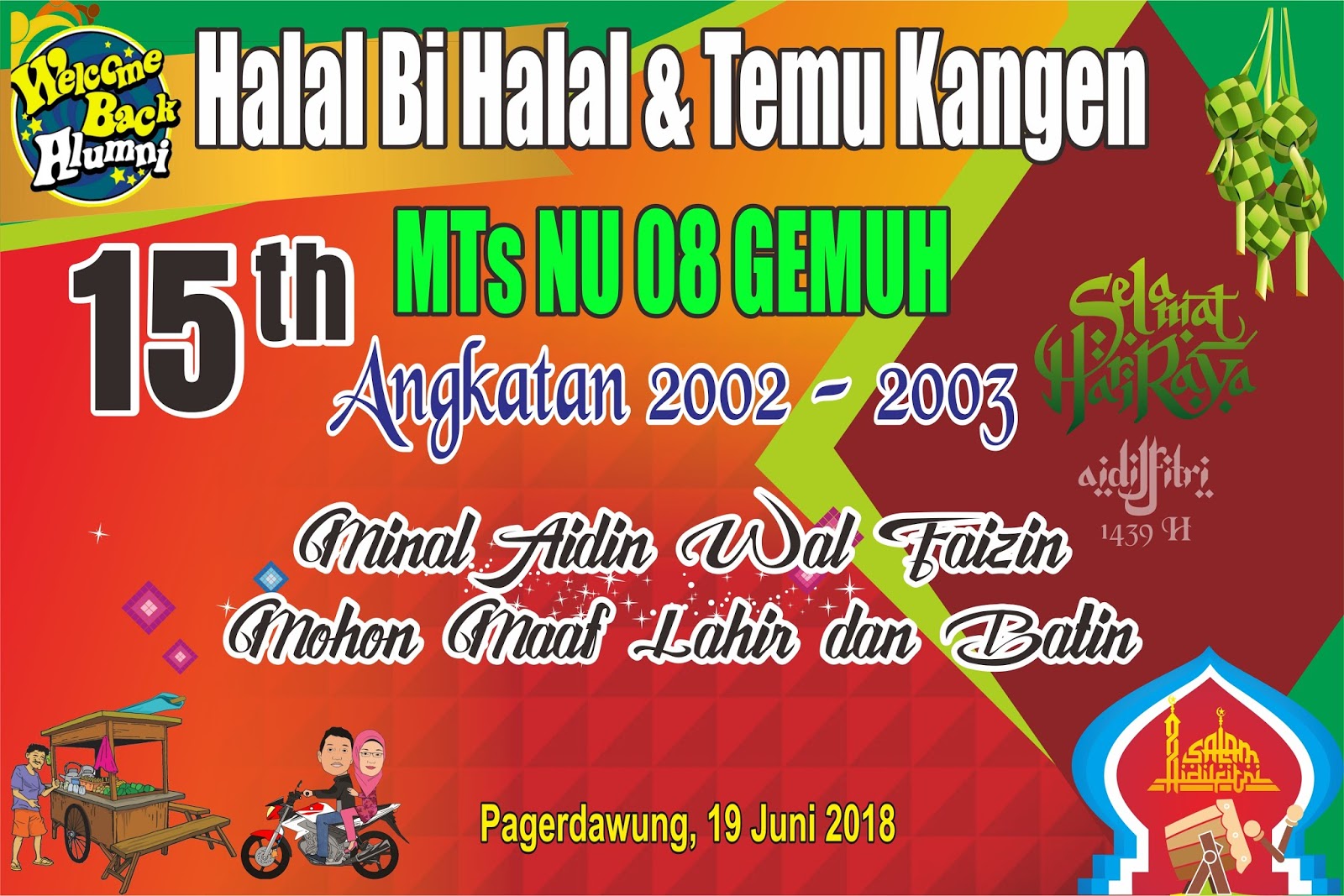 Banner Reuni Akbar kumpulan contoh spanduk