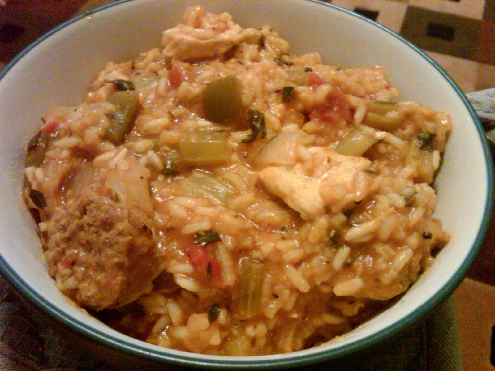 Legally Delicious Sausage and Chicken Jambalaya