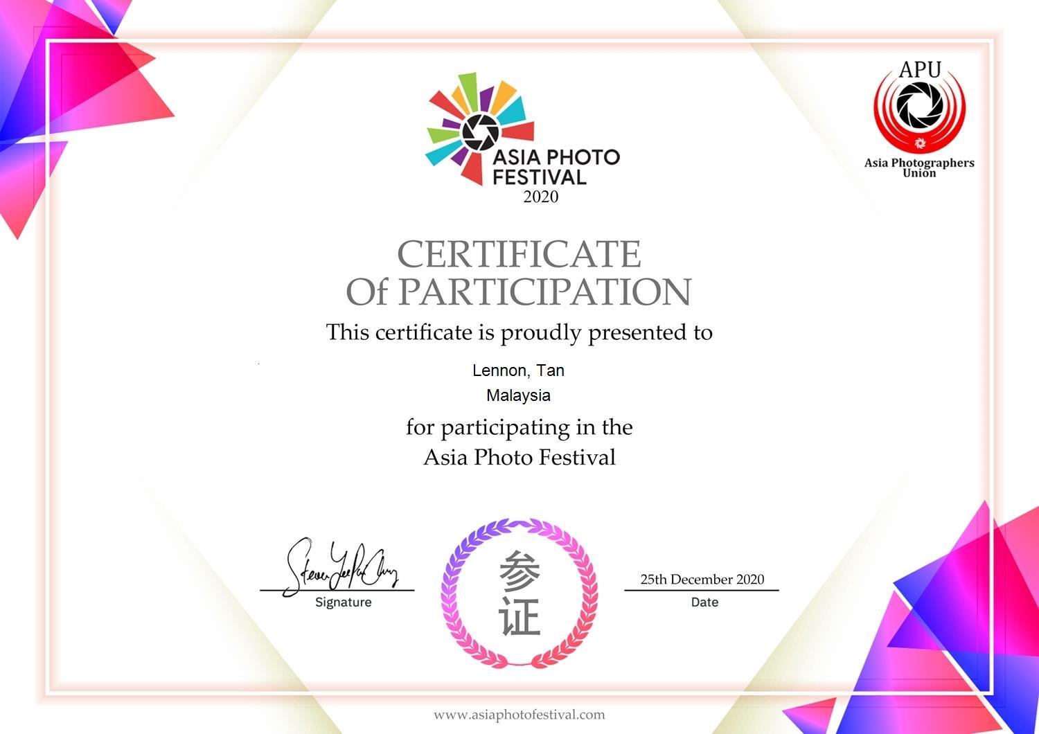 2020"Asia Photo Festival"