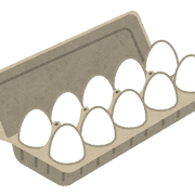パックに入った卵のイラスト