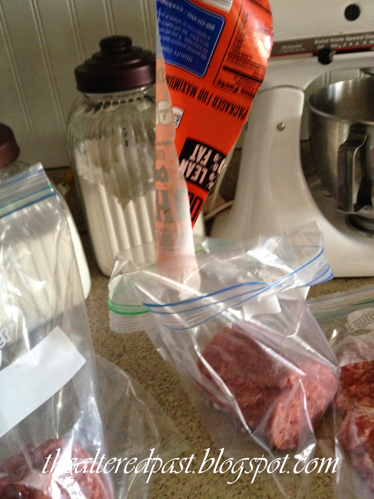 quick and easy tip for repackaging bulk ground beef