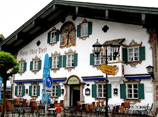 Oberammergau, Бавария, Германия,деревни Германии