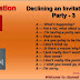 Lesson 21. Declining an Invitation to a Party (1)