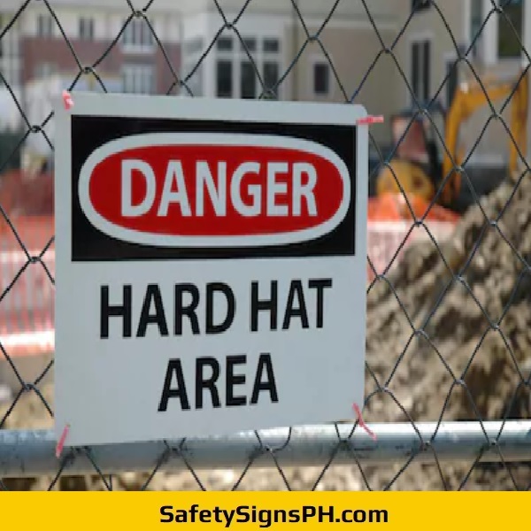 Danger Hard Hat Area Signage