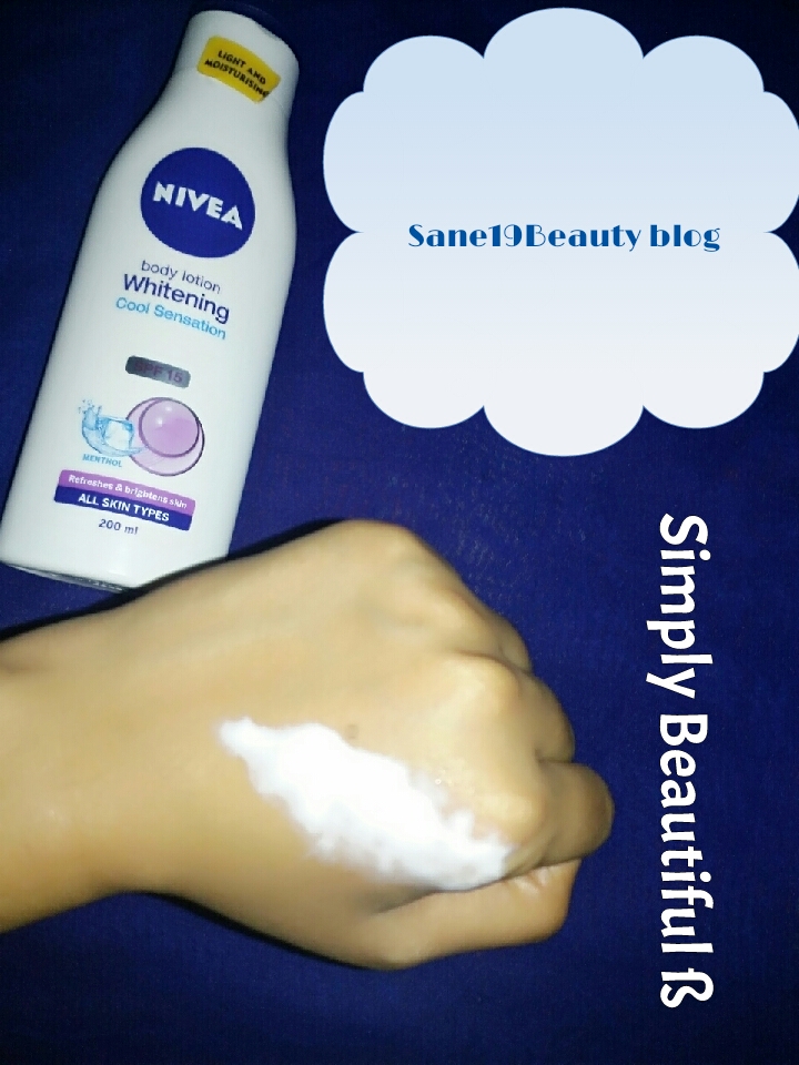 Review of NIVEA whitening cool sensation body lotion with menthol.😊🌿