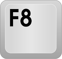 Tombol F8 Tombol F8