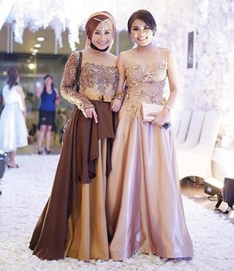 Model Baju Muslim Kombinasi Brokat Terbaru