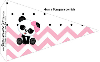 Panda Baby in Pink Chevron: Free Party Printables. Panda Baby in Pink Chevron: Free Party Printables.