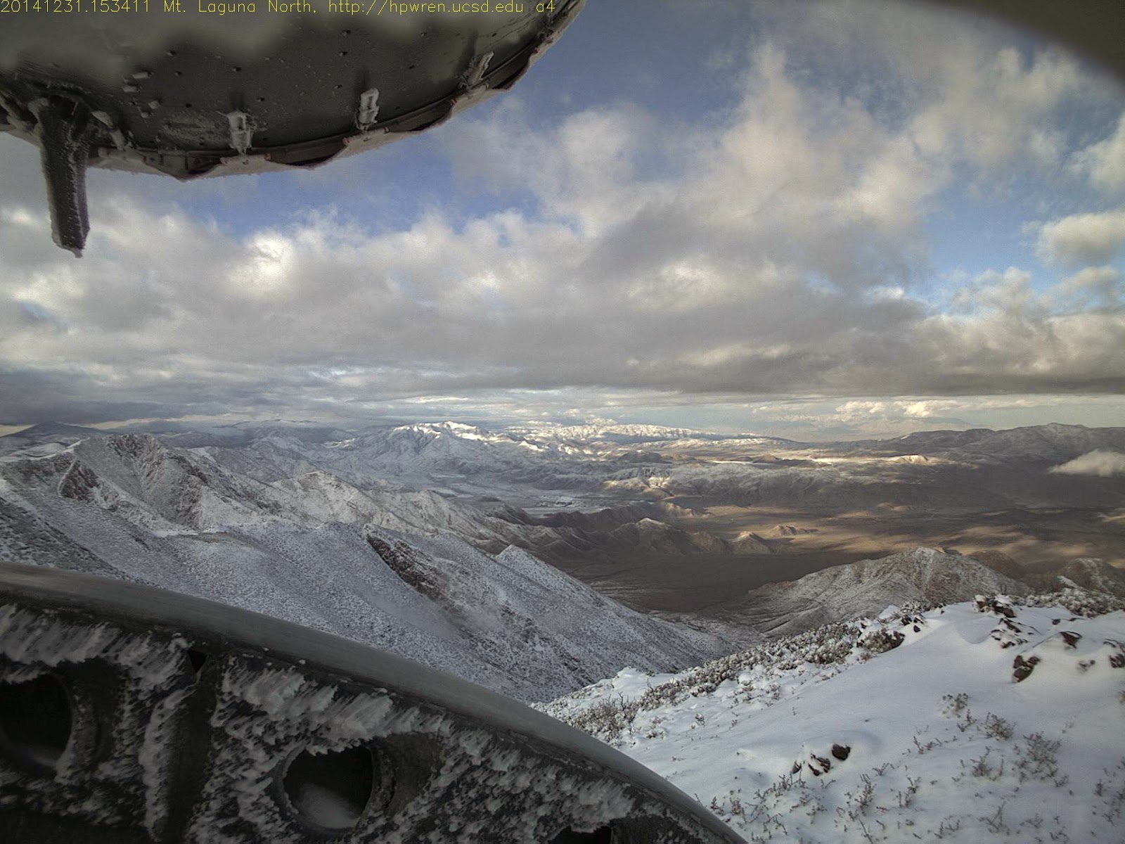 San Diego Weather Center PHOTOS OF SNOW MOUNT LAGUNA WEDNESDAY 12/31