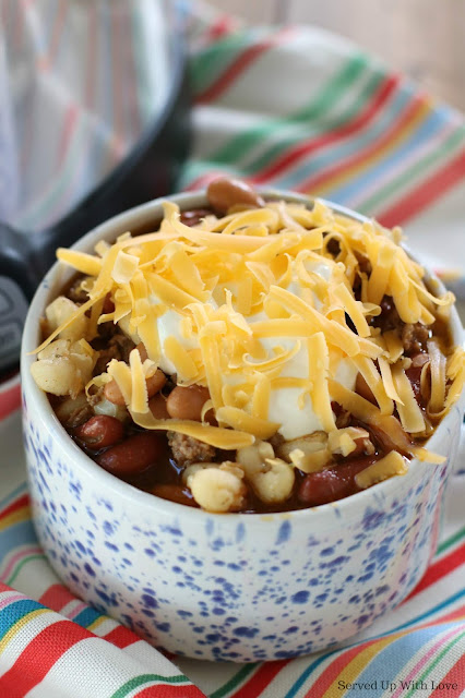 Easy Crock Pot Taco Soup recipe from Served Up With Love