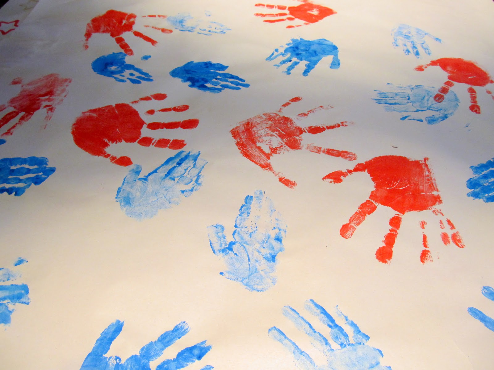 arthurandsage Simple Wrapping Paper hand prints