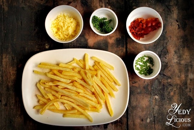 Ingredients for US Frozen Potato Easy Cheesy Fries Platter Recipe