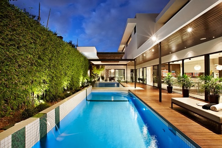 World of Architecture: Beautiful Modern Backyard by Cos Design World of Architecture: Beautiful Modern Backyard by Cos Design on Modern Backyard Ideas With Pool id=14082