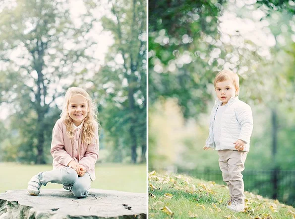 Royal court updated Princess Estelle's and Prince Oscar's pages with a new photo, taken by Erika Gerdemark