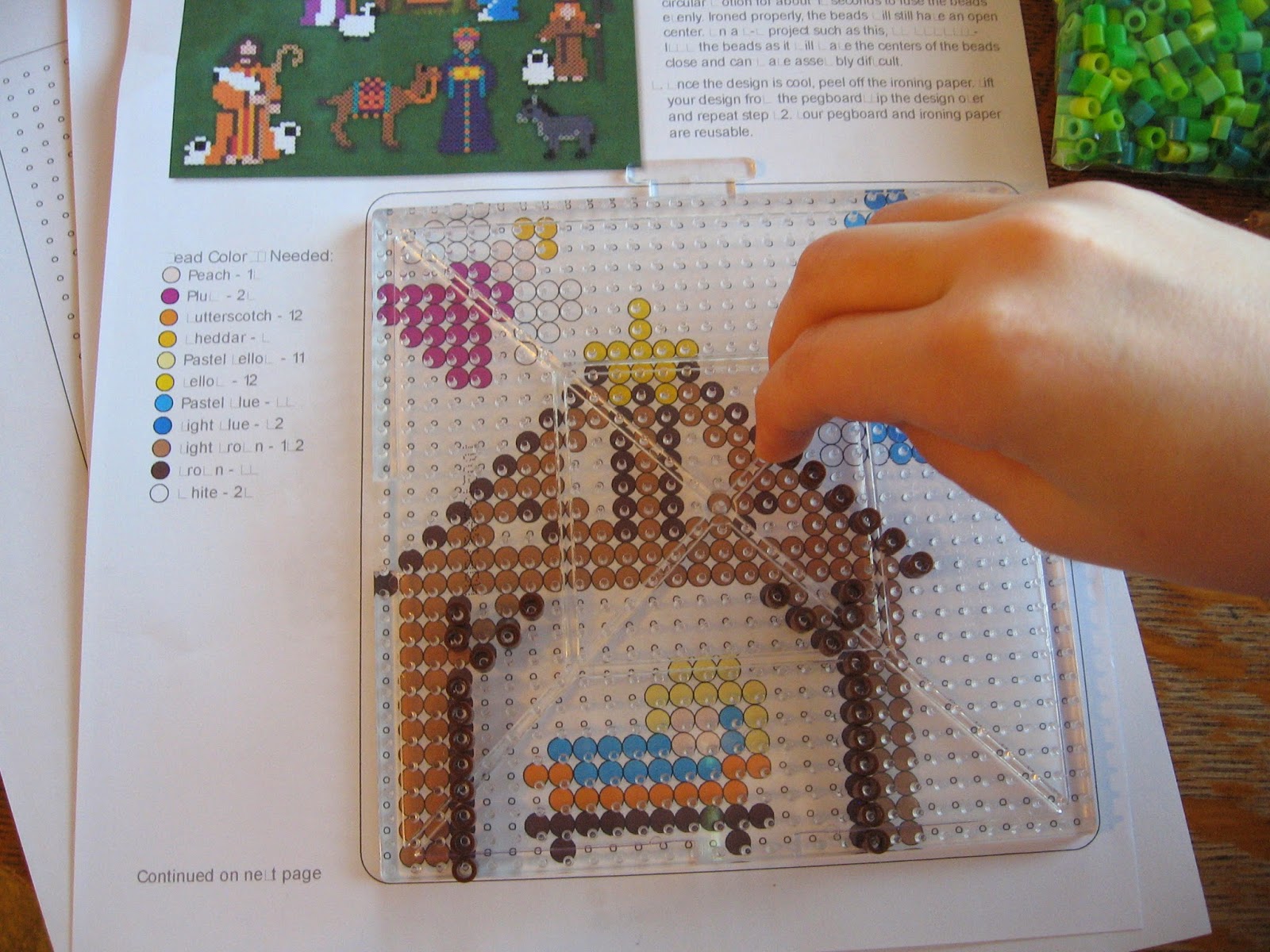 Almost Unschoolers: The Very First Noel and a Perler© Bead Nativity