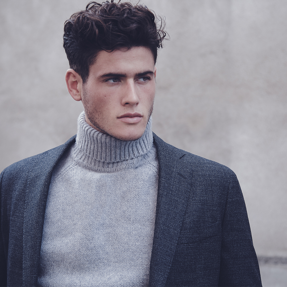 col roulé homme