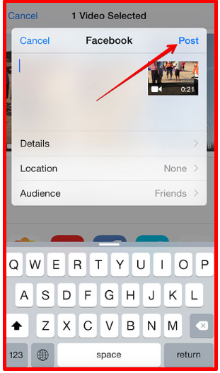 Post Facebook Video