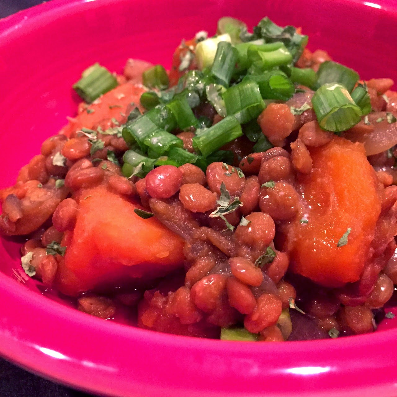 Tasty and (Mostly) Healthy Recipes Green Curry Lentils & Sweet