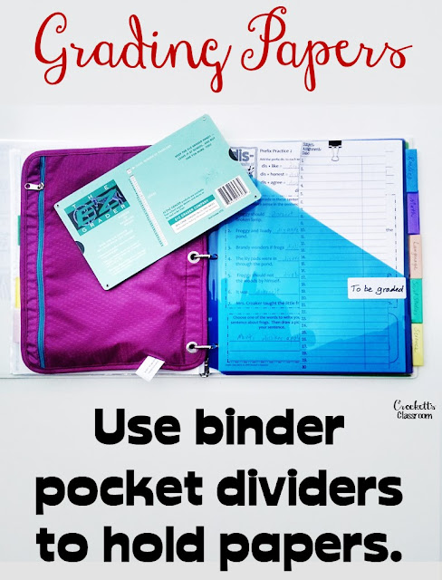  Keep your paper grading in control with these simple ideas,  Use folders to keep all those papers organized.