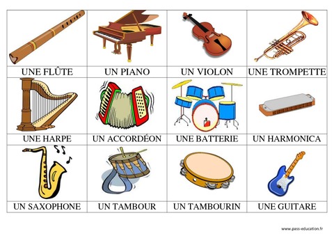 Les instruments de musique