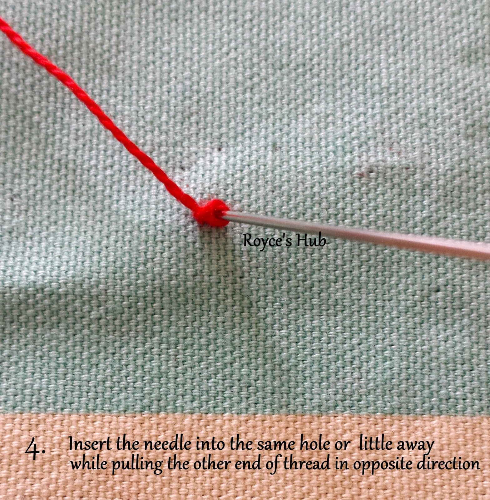 Royce's Hub Basic Embroidery Stitches French Knot