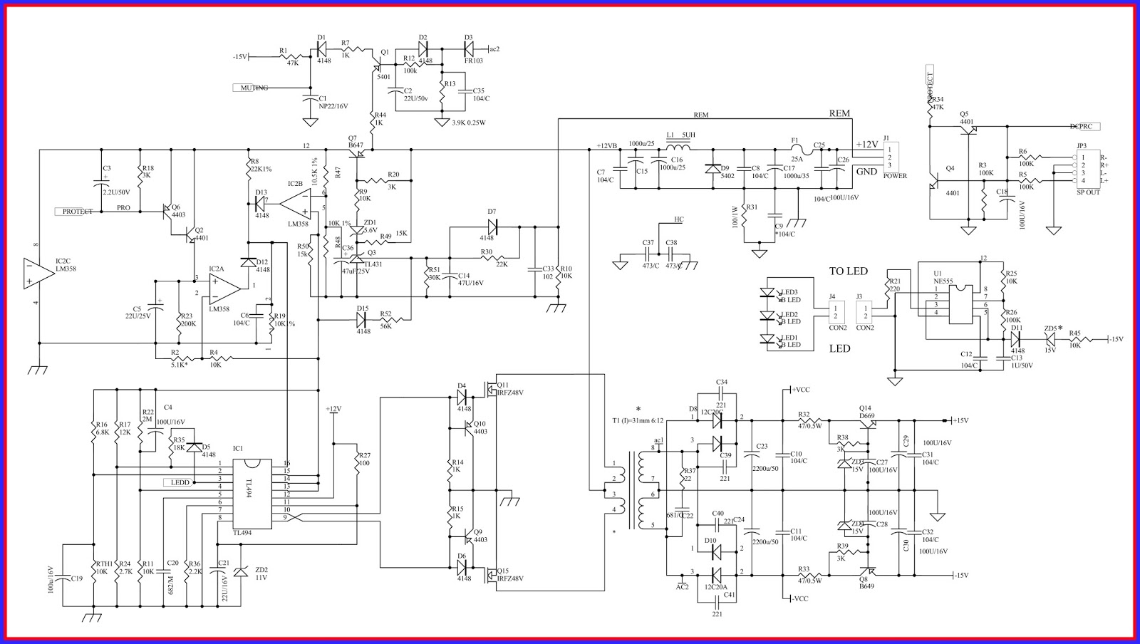 Jbl Car Amplifier Circuit Diagram