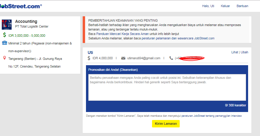 Contoh Promosikan Diri Anda Di Jobstreet Barisan Contoh